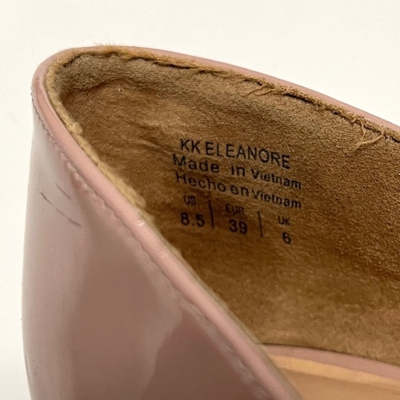 Kelly and Katie Blush Colored Patented Leather 3 1/2” Heels with Bow Size 8.5 - Picture 11 of 13